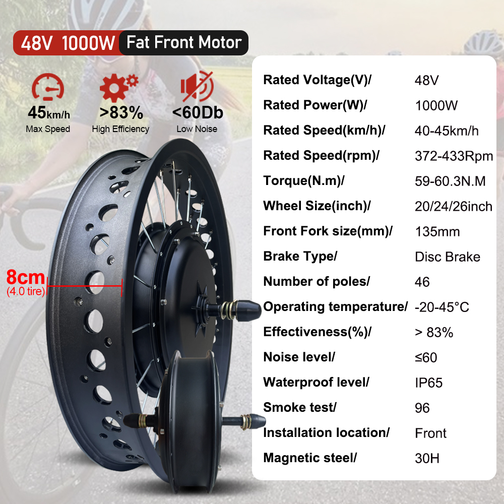 Zestaw do konwersji Fat E-Bike – 72V 5000W Hub Motor Kit recenzja i cena